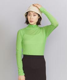 BEAUTY&YOUTH UNITED ARROWS | コットンテレコ リブ シアー タートルネック カットソー(Tシャツ/カットソー)