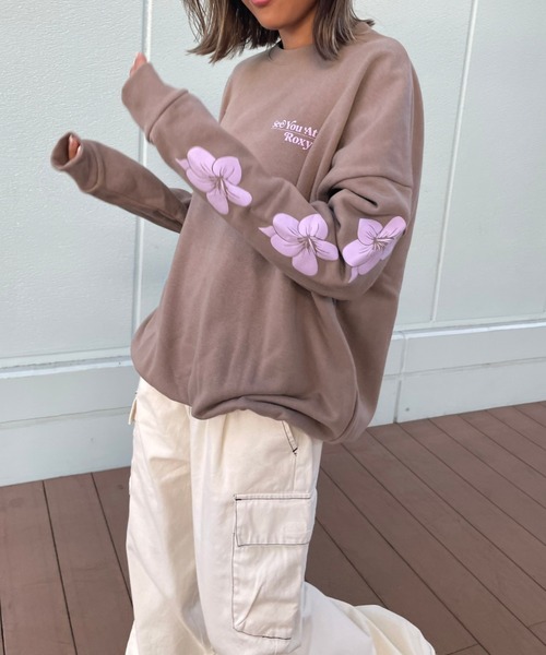 ［T.O］NORIKIYO限定スウェット[希少] セール】【ZOZO限定アイテム】SIDE FLOWERS PULLOVER/ロキシー
