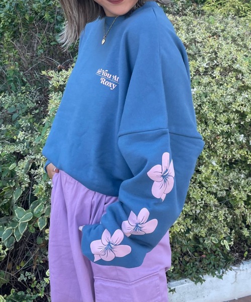 ROXY（ロキシー）の「【ZOZO限定アイテム】SIDE FLOWERS PULLOVER/ロキシースウェットトレーナー（スウェット・レディース・ネイビー/ブラウン/グレー・FREE）」の11枚目の写真
