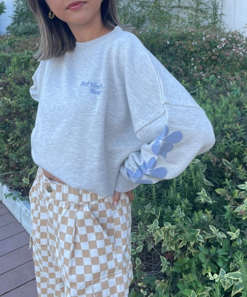 ROXY（ロキシー）の「【ZOZO限定アイテム】SIDE FLOWERS PULLOVER/ロキシースウェットトレーナー（スウェット・レディース・ネイビー/ブラウン/グレー・FREE）」の22枚目の写真