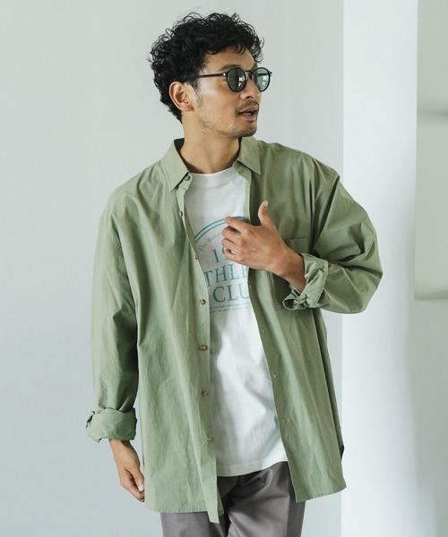 BAYFLOW（ベイフロー）の「STDタイプライターシャツ（シャツ/ブラウス・メンズ・ブラック/オフホワイト/カーキ・MEDIUM/LARGE）」の3枚目の写真