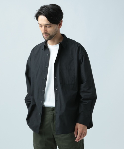 BAYFLOW（ベイフロー）の「STDタイプライターシャツ（シャツ/ブラウス・メンズ・ブラック/オフホワイト/カーキ・MEDIUM/LARGE）」の2枚目の写真