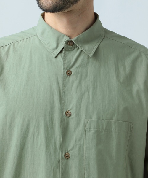 BAYFLOW（ベイフロー）の「STDタイプライターシャツ（シャツ/ブラウス・メンズ・ブラック/オフホワイト/カーキ・MEDIUM/LARGE）」の19枚目の写真