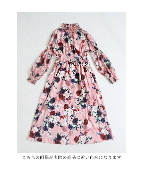 Sawa a la mode（サワアラモード）の「可愛さ溢れる花柄ロングワンピース（ワンピース・レディース・その他・FREE）」の5枚目の写真