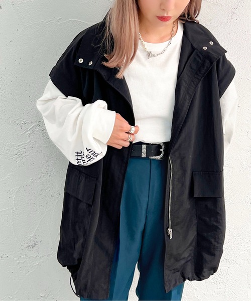 apres jour mignon（アプレジュールミニョン）の「２WAYスノーパーカー【ZOZOTOWN限定アイテム】（ブルゾン・レディース・アイボリー/ナチュラル/カーキ/ブラック・X-LARGE/フリー）」の6枚目の写真