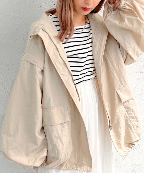 apres jour mignon（アプレジュールミニョン）の「２WAYスノーパーカー【ZOZOTOWN限定アイテム】（ブルゾン・レディース・アイボリー/ナチュラル/カーキ/ブラック・X-LARGE/フリー）」の19枚目の写真