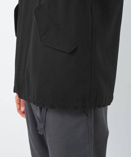 green label relaxing(グリーンレーベルリラクシング)の「メルトン ショート モッズコート(モッズコート・メンズ・ブラック/ダークグレー・S/M/L/XL)」の13枚目の写真