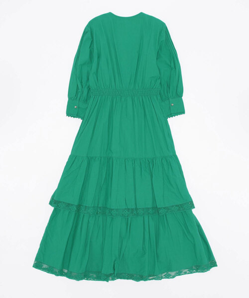 CASA FLINE（カーサフライン）の「ティアードレースドレス（ワンピース・レディース・ホワイト/カーキ/グリーン・FREE）」の16枚目の写真