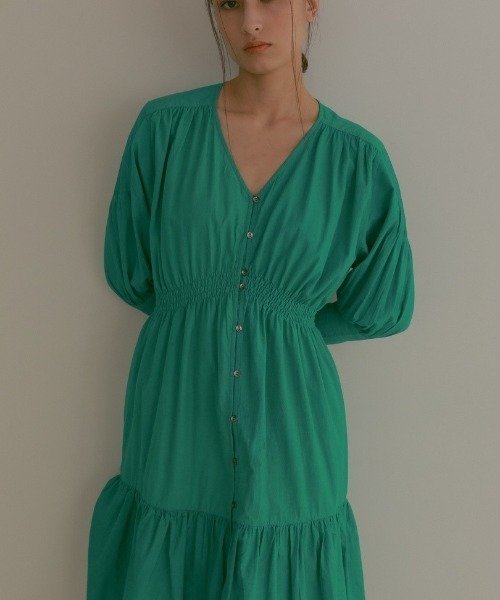 CASA FLINE（カーサフライン）の「ティアードレースドレス（ワンピース・レディース・ホワイト/カーキ/グリーン・FREE）」の12枚目の写真