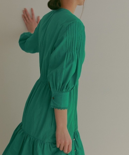 CASA FLINE（カーサフライン）の「ティアードレースドレス（ワンピース・レディース・ホワイト/カーキ/グリーン・FREE）」の8枚目の写真