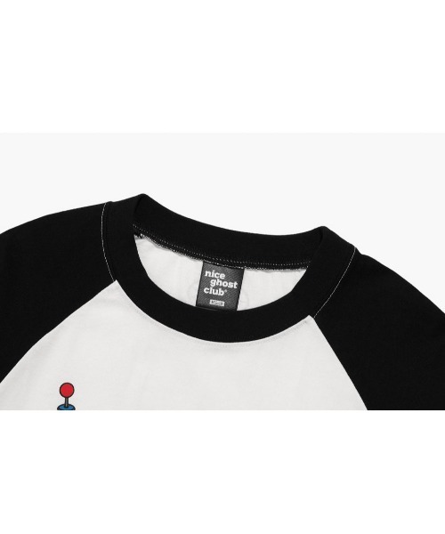 NICE GHOST CLUB（ナイスゴーストクラブ）の「A'GEM/9 × .kom『NICE GHOST CLUB/ナイスゴーストクラブ』FUTURE GIRL L/S TEE/フューチャーガールデザイン 長袖Tシャツ（Tシャツ/カットソー・レディース・パープル/ホワイト・L/M）」の10枚目の写真
