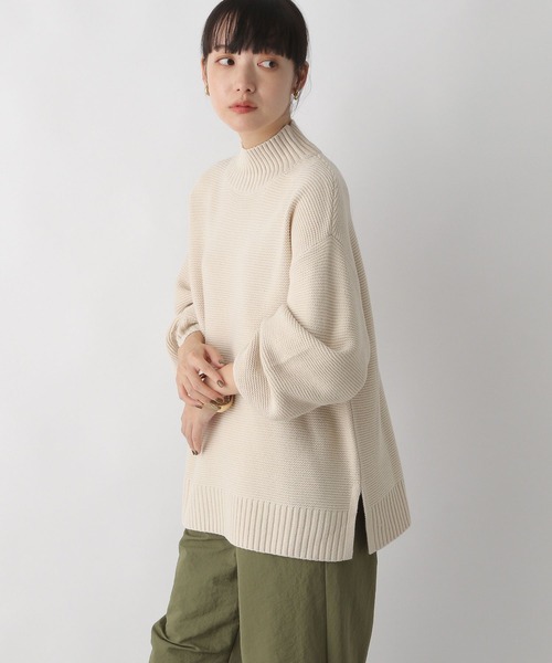 LOWRYS FARM（ローリーズファーム）の「ガータ－ハイネックプルオーバー　284702（ニット/セーター・レディース・アイボリー/ブラック/グレー/ブルー/イエロー/パープル/オレンジ・FREE）」の11枚目の写真