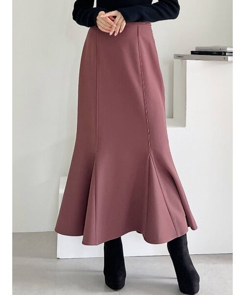 RESEXXY（リゼクシー）の「ピンタックマーメイドスカート（スカート・レディース・ブラック/ピンク/マスタード/その他1/ベージュ・FREE）」の4枚目の写真