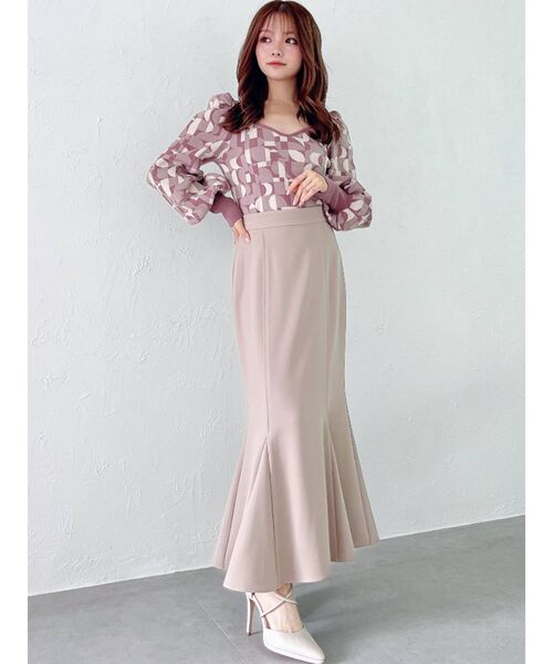 RESEXXY（リゼクシー）の「ピンタックマーメイドスカート（スカート・レディース・ブラック/ピンク/マスタード/その他1/ベージュ・FREE）」の14枚目の写真