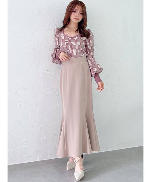 RESEXXY（リゼクシー）の「ピンタックマーメイドスカート（スカート・レディース・ブラック/ピンク/マスタード/その他1/ベージュ・FREE）」の15枚目の写真