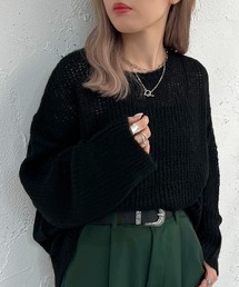 apres jour mignon | モヘアライク透かしニット【ZOZOTOWN限定アイテム】(ニット/セーター)