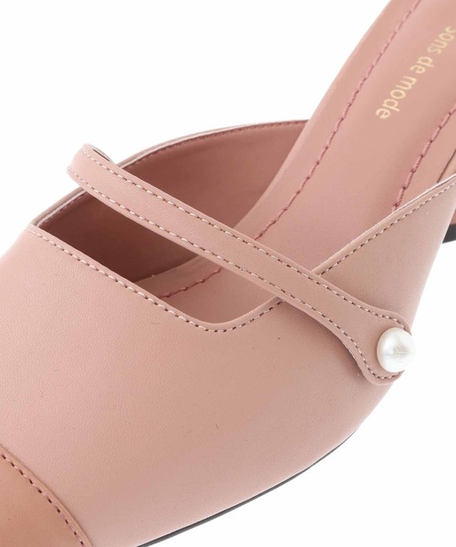 31 Sons de mode（トランテアン　ソン　ドゥ　モード）の「バイカラーミュール（パンプス・レディース・ダークブラウン/ベージュ/ピンク・S/M/L）」の13枚目の写真