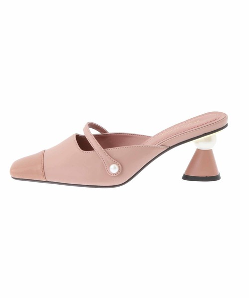 31 Sons de mode（トランテアン　ソン　ドゥ　モード）の「バイカラーミュール（パンプス・レディース・ダークブラウン/ベージュ/ピンク・S/M/L）」の15枚目の写真