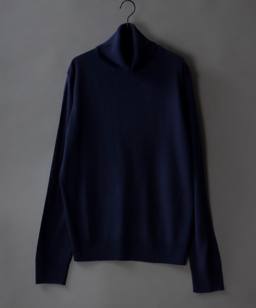 SITRY(シトリー)の「middle gauge turtleneck sweater/ミドルゲージ タートルネック セーター(ニット/セーター・メンズ・ホワイト/ブラウン/マスタード/ネイビー/チャコールグレー/ブルーグリーン/ブラック・M/L/XL)」の5枚目の写真