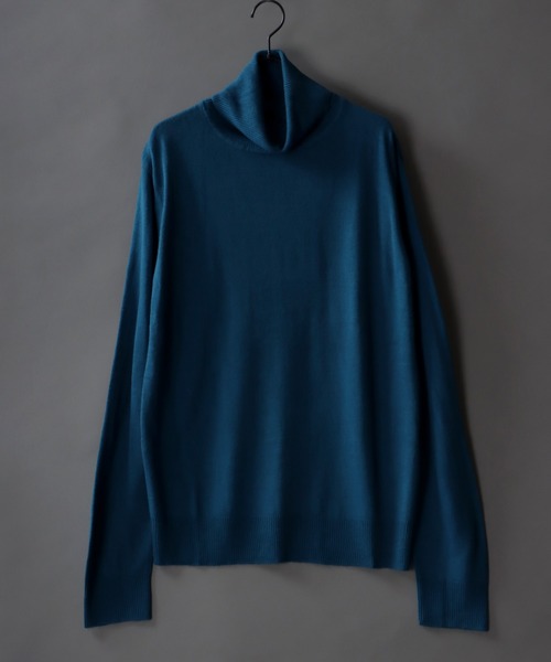 SITRY(シトリー)の「middle gauge turtleneck sweater/ミドルゲージ タートルネック セーター(ニット/セーター・メンズ・ホワイト/ブラウン/マスタード/ネイビー/チャコールグレー/ブルーグリーン/ブラック・M/L/XL)」の6枚目の写真