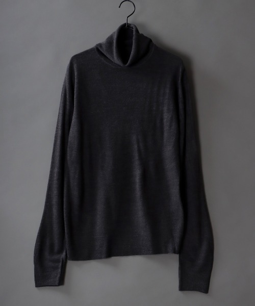 SITRY(シトリー)の「middle gauge turtleneck sweater/ミドルゲージ タートルネック セーター(ニット/セーター・メンズ・ホワイト/ブラウン/マスタード/ネイビー/チャコールグレー/ブルーグリーン/ブラック・M/L/XL)」の4枚目の写真