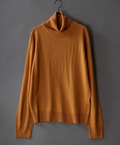 SITRY(シトリー)の「middle gauge turtleneck sweater/ミドルゲージ タートルネック セーター(ニット/セーター・メンズ・ホワイト/ブラウン/マスタード/ネイビー/チャコールグレー/ブルーグリーン/ブラック・M/L/XL)」の7枚目の写真
