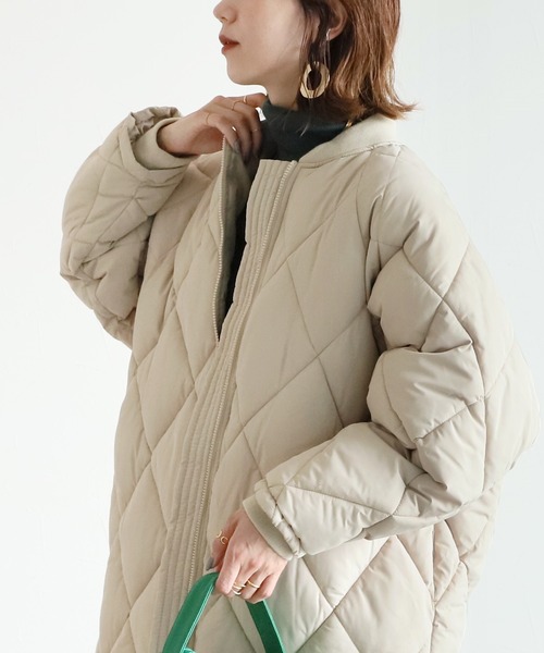 reca（レカ）の「ロング丈ダイヤキルトコート（その他アウター・レディース・ブラック/カーキ/アイボリー・M/L）」の19枚目の写真