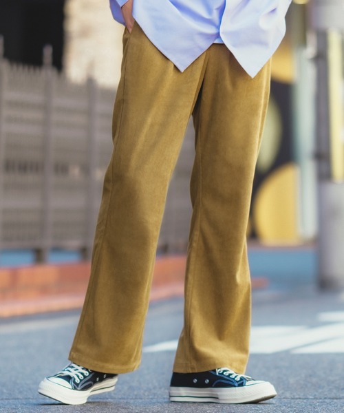 improves（インプローブス）の「【improves】コーデュロイ フレアカット カラーパンツ（スラックス・メンズ・グレイッシュブルー/レンガ/グリーン/イエロー/ブルー/オフホワイト/ブラック・SMALL/MEDIUM/LARGE）」の6枚目の写真