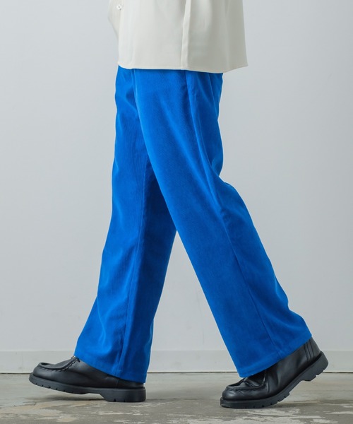 improves（インプローブス）の「【improves】コーデュロイ フレアカット カラーパンツ（スラックス・メンズ・グレイッシュブルー/レンガ/グリーン/イエロー/ブルー/オフホワイト/ブラック・SMALL/MEDIUM/LARGE）」の18枚目の写真