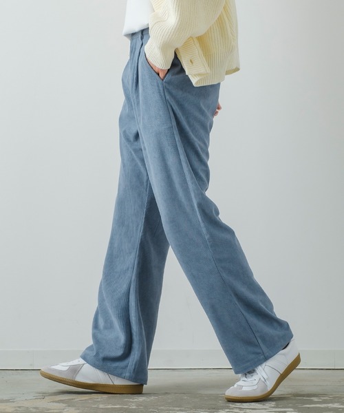 improves（インプローブス）の「【improves】コーデュロイ フレアカット カラーパンツ（スラックス・メンズ・グレイッシュブルー/レンガ/グリーン/イエロー/ブルー/オフホワイト/ブラック・SMALL/MEDIUM/LARGE）」の21枚目の写真