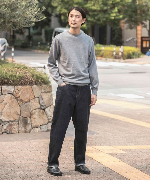 URBAN RESEARCH DOORS(アーバンリサーチドアーズ)の「LIFE STYLE TAILOR ハーモニークルーネックニット(ニット/セーター・メンズ・イエロー/ブラウン/グレー/ブルー・38/40)」の15枚目の写真