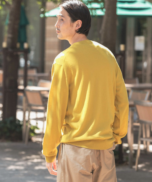 URBAN RESEARCH DOORS(アーバンリサーチドアーズ)の「LIFE STYLE TAILOR ハーモニークルーネックニット(ニット/セーター・メンズ・イエロー/ブラウン/グレー/ブルー・38/40)」の18枚目の写真
