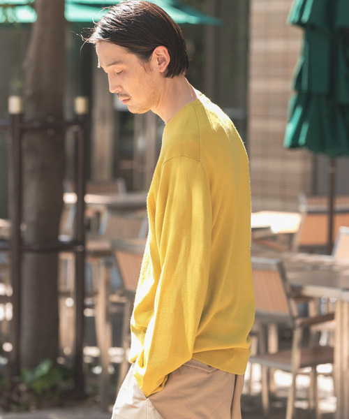 URBAN RESEARCH DOORS(アーバンリサーチドアーズ)の「LIFE STYLE TAILOR ハーモニークルーネックニット(ニット/セーター・メンズ・イエロー/ブラウン/グレー/ブルー・38/40)」の20枚目の写真