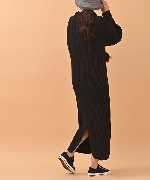 rps（アールピーエス）の「フロントＺＩＰニットワンピース（ワンピース・レディース・ダークグリーン/イエロー系その他/モカ/ブラック・フリー）」の8枚目の写真