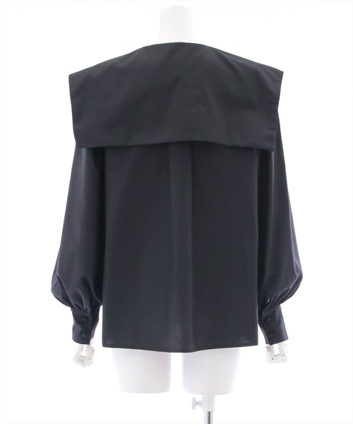 clear（クリア）の「ボリュームスリーブセーラーカラーシャツ（シャツ/ブラウス・レディース・オフホワイト/ブラック・F）」の6枚目の写真