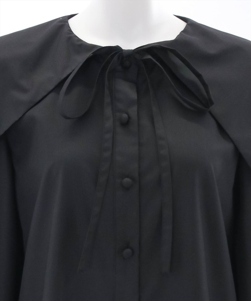 clear（クリア）の「ボリュームスリーブセーラーカラーシャツ（シャツ/ブラウス・レディース・オフホワイト/ブラック・F）」の7枚目の写真