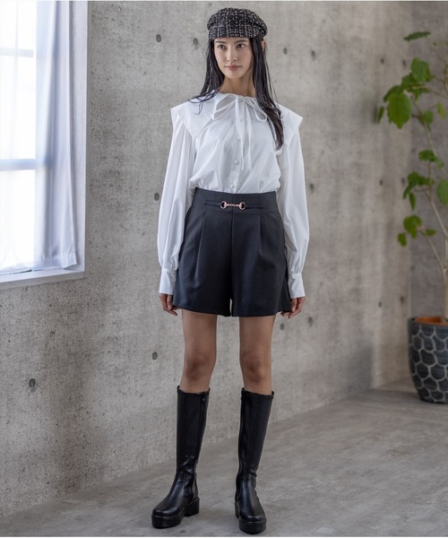 clear（クリア）の「ボリュームスリーブセーラーカラーシャツ（シャツ/ブラウス・レディース・オフホワイト/ブラック・F）」の22枚目の写真