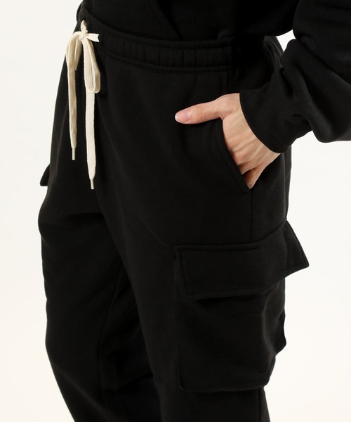 TopIsm（トップイズム）の「裏起毛カーゴスウェットパンツ（カーゴパンツ・メンズ・ブラック/グレー・M/L/LL）」の9枚目の写真