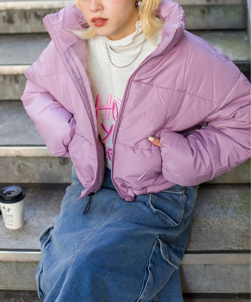 SpRay（スプレイ）の「クロップドエコダウンジャケット（ダウン