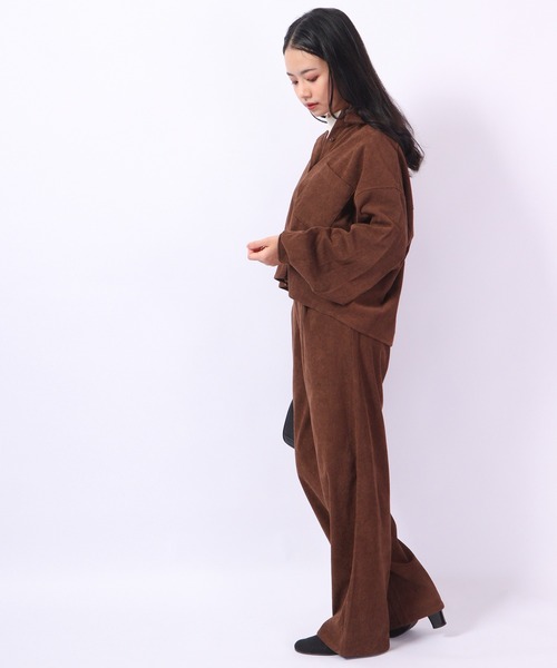 Chiaro（キアロ）の「Chiaro コーデュロイ タックパンツ（その他パンツ・レディース・ブラウン/ベージュ・FREE）」の11枚目の写真