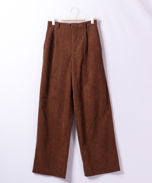 Chiaro（キアロ）の「Chiaro コーデュロイ タックパンツ（その他パンツ・レディース・ブラウン/ベージュ・FREE）」の5枚目の写真