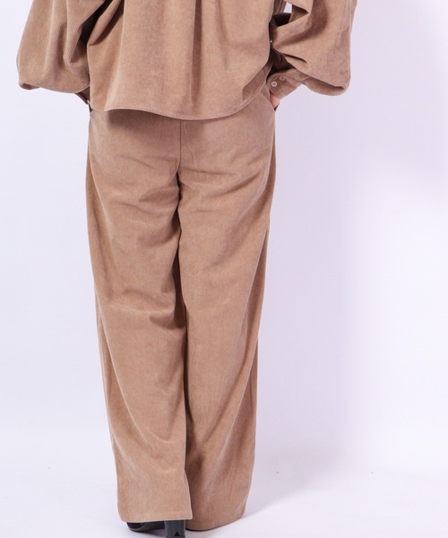 Chiaro（キアロ）の「Chiaro コーデュロイ タックパンツ（その他パンツ・レディース・ブラウン/ベージュ・FREE）」の16枚目の写真
