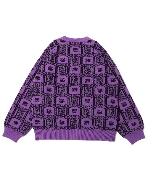 ANNA SUI（アナスイ）の「ANNA SUI NYC 総柄ブークレ ニットカーデ / アナスイ エヌワイシー ソウガラブークレ ニットカーデ 【SP】（カーディガン/ボレロ・レディース・イエロー/パープル/ブラック・M/L）」の9枚目の写真