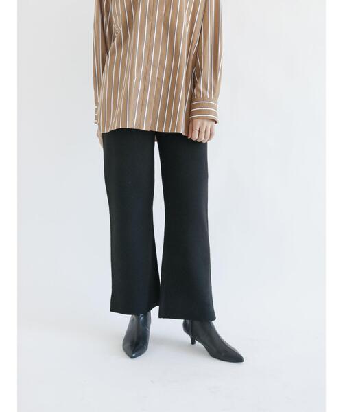 Te chichi（テチチ）の「◎サイドスリットニットパンツ（その他パンツ・レディース・ベージュ/ブラック/グレー・ﾌﾘ-）」の4枚目の写真