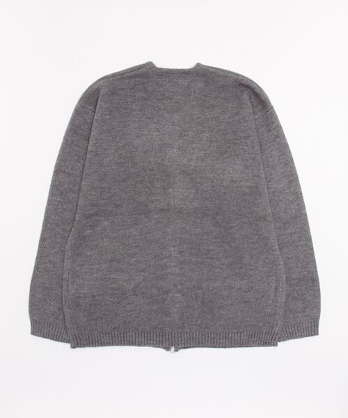 NUMBER (N)INE（ナンバーナイン）の「NUMBER (N)INEナンバーナイン×TOWN CRAFTタウンクラフト ZIP-UP CREW CARDIGANジップアップクルーカーディガンユニセックス（カーディガン/ボレロ・メンズ・マスタード/ブラウン/ブラック/オリーブ/ワイン/グレー・MEDIUM/LARGE）」の7枚目の写真