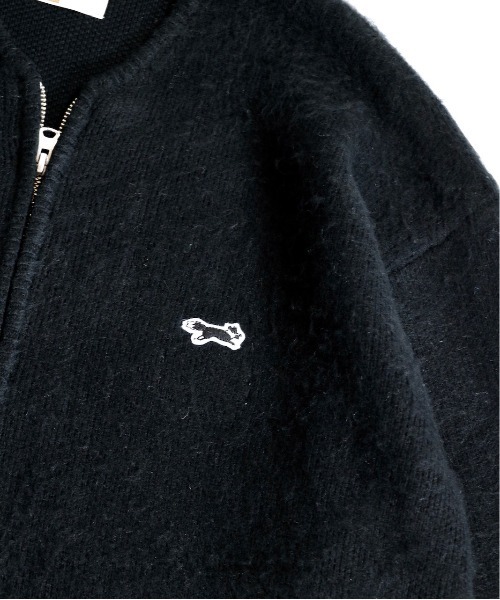 NUMBER (N)INE（ナンバーナイン）の「NUMBER (N)INEナンバーナイン×TOWN CRAFTタウンクラフト ZIP-UP CREW CARDIGANジップアップクルーカーディガンユニセックス（カーディガン/ボレロ・メンズ・マスタード/ブラウン/ブラック/オリーブ/ワイン/グレー・MEDIUM/LARGE）」の9枚目の写真