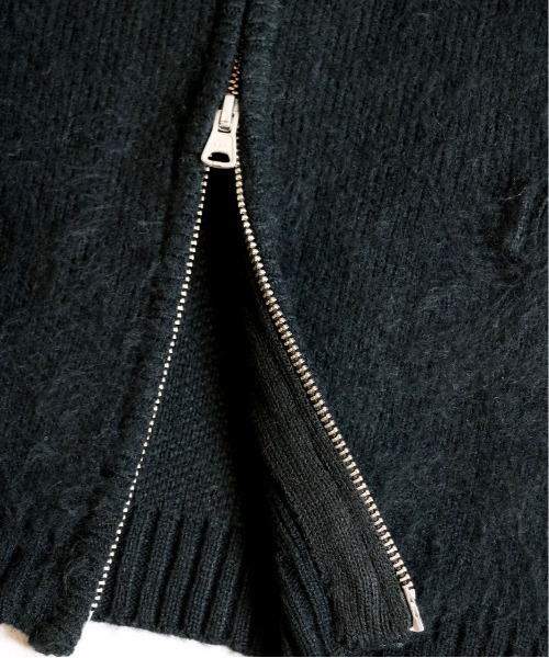 NUMBER (N)INE（ナンバーナイン）の「NUMBER (N)INEナンバーナイン×TOWN CRAFTタウンクラフト ZIP-UP CREW CARDIGANジップアップクルーカーディガンユニセックス（カーディガン/ボレロ・メンズ・マスタード/ブラウン/ブラック/オリーブ/ワイン/グレー・MEDIUM/LARGE）」の12枚目の写真