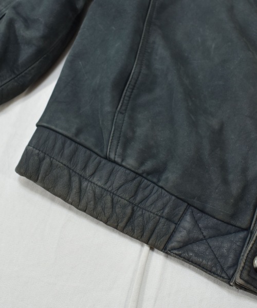 LONDONFOG（ロンドンフォグ）の「【ヴィンテージ古着】LONDON FOG/ロンドンフォグ ウエスタン レザージャケット（ブルゾン・メンズ・ネイビー・MEDIUM）」の11枚目の写真
