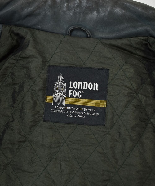 LONDONFOG（ロンドンフォグ）の「【ヴィンテージ古着】LONDON FOG/ロンドンフォグ ウエスタン レザージャケット（ブルゾン・メンズ・ネイビー・MEDIUM）」の4枚目の写真
