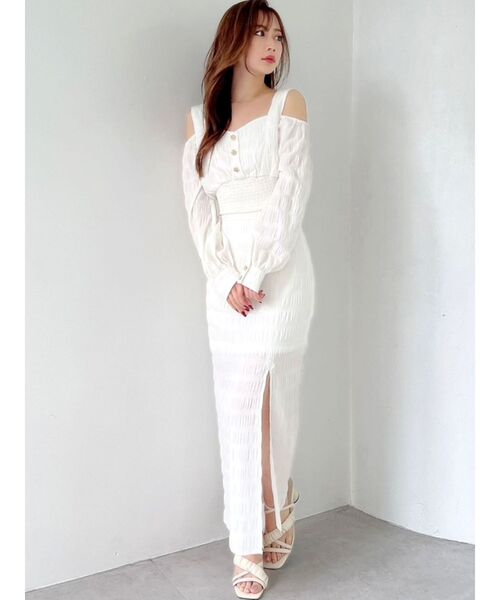 RESEXXY（リゼクシー）の「ギンガムチェッククロップドブラウス【セットアップ着用可能】（シャツ/ブラウス・レディース・ホワイト/ブラック/ベージュ・FREE）」の12枚目の写真